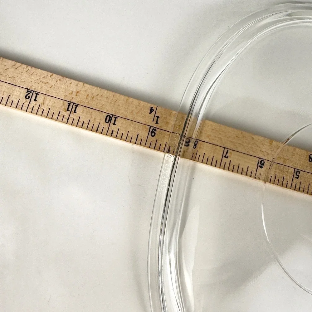 Vintage PYREX DC 1 1/2-C Clear Glass Oval Lid Corning Ware Replacement